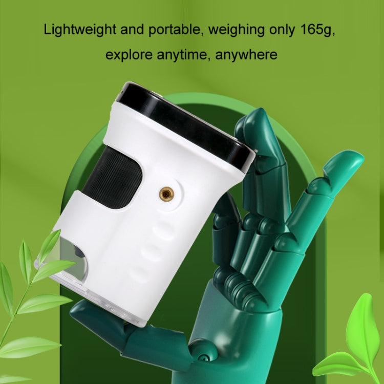 Portable Student Biological Experiment Observation Handheld Microscope, Model: YM240+Green Silicone Case - Digital Microscope by buy2fix | Online Shopping UK | buy2fix