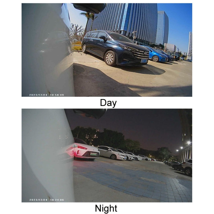 Punch-Free Car Imaging Side View Blind Spot Car Universal Night Vision Camera, Specifications: CVBS White - Rear View Cameras by buy2fix | Online Shopping UK | buy2fix