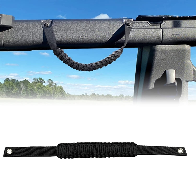 For Ford Bronco/Jeep Wrangler Roof Braided Parachute Rope Handrail(Black) - Auto Fastener & Clips by buy2fix | Online Shopping UK | buy2fix