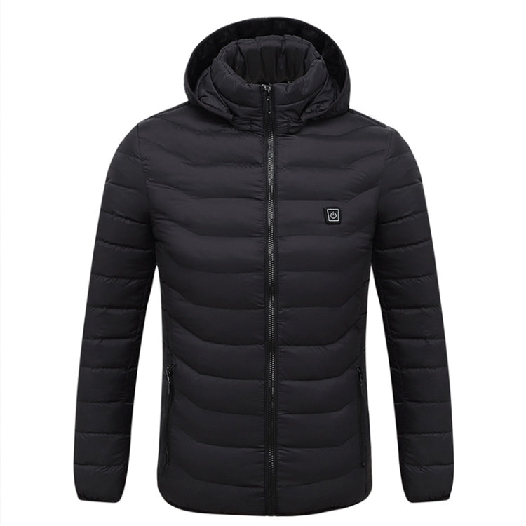 Winter Smart Electric Heating Hooded Jacket, Size:XL(Black) - Down Jackets by buy2fix | Online Shopping UK | buy2fix