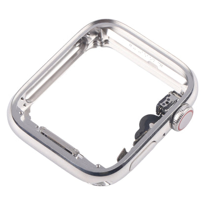 For Apple Watch Series 4 44mm LTE Stainless Steel Middle Frame Bezel Plate with Crown Spin Axis Flex Cable (Silver) - Middle Frame by buy2fix | Online Shopping UK | buy2fix