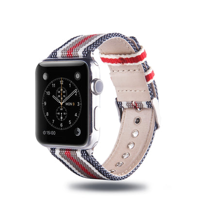 Simple Fashion Nylon Watch Band for Apple Watch Series 3 & 2 & 1 42mm, with Connector - Watch Bands by buy2fix | Online Shopping UK | buy2fix