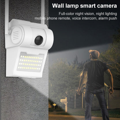 DP14 2.0 Million Pixels 1080P HD Wall Lamp Smart Camera, Support Full-color Night Vision / Motion Detection / Voice Intercom / TF Card, AU Plug - Security by buy2fix | Online Shopping UK | buy2fix