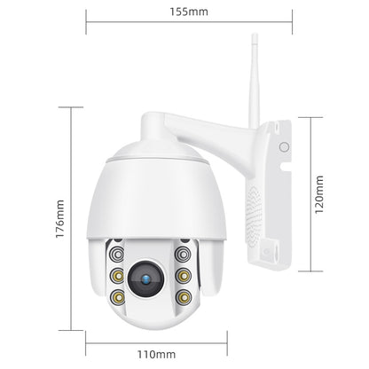 QX2 1080P HD 360 Degrees Panoramic WiFi Day and Night Full-color Waterproof Smart Camera, Support Motion Detection / Two-way Voice / TF Card, UK Plug - Security by buy2fix | Online Shopping UK | buy2fix