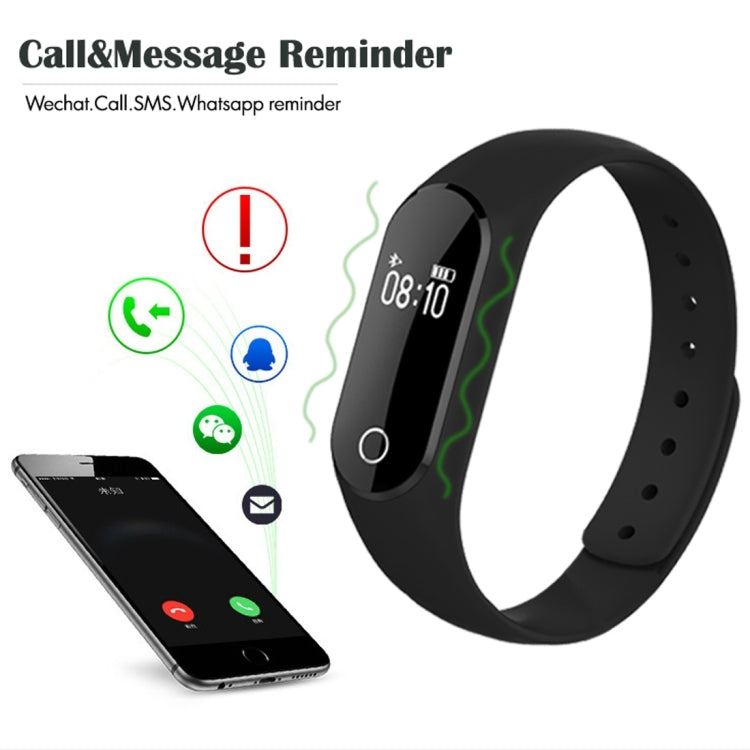 TLW25 0.42 inch OLED Display Bluetooth Smart Bracelet, IP66 Waterproof, Support Heart Rate Monitor / Pedometer / Calls Remind / Sleep Monitor / Sedentary Reminder / Alarm / Remote Capture, Compatible with Android and iOS Phones (Blue) - Smart Wear by buy2fix | Online Shopping UK | buy2fix