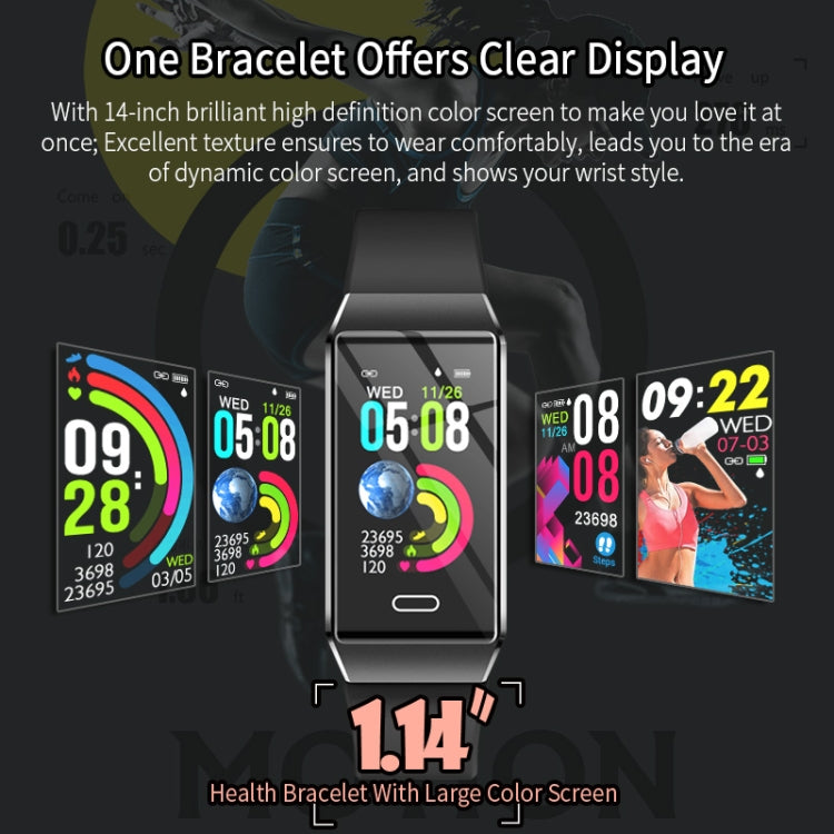 X9 1.14 inches TFT Screen Smart Bracelet IP67 Waterproof, Support Step Counting / Call Reminder / Heart Rate Monitoring / Blood Pressure Monitoring / Sleep Monitoring(Black) - Smart Wear by buy2fix | Online Shopping UK | buy2fix