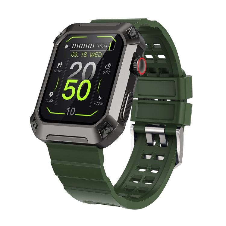 HAMTOD NX3 Pro 1.83 inch Rugged Smart Watch, Support Bluetooth Call / Sleep / Heart Rate / Blood Oxygen / Blood Pressure Monitoring(Green) - Smart Wear by HAMTOD | Online Shopping UK | buy2fix