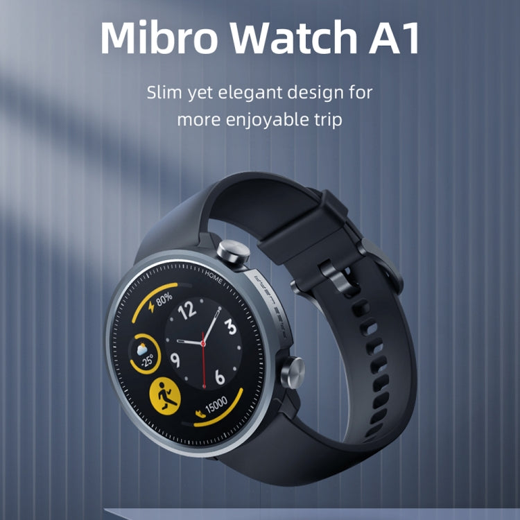 Mibro A1 1.28 inch AMOLED Screen Bluetooth Smart Watch, 5 ATM Waterproof, Support 20 Sport Modes / Heart Rate Monitoring - Smart Wear by Mibro | Online Shopping UK | buy2fix