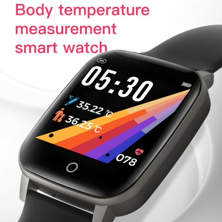 T1 Body Temperature Measurement Smart Sports Watch, 1.3 inch Screen, IP67 Waterproof, Support Automatic Temperature and Heart Rate Monitoring / Sleep Monitoring / Sedentary Reminder(Black) - Smart Wear by buy2fix | Online Shopping UK | buy2fix