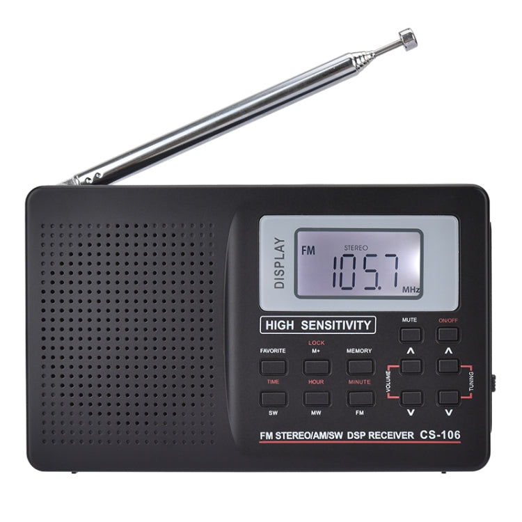 CS-106 10KHZ Multifunctional Full Band Digital Demodulation Stereo Radio Receiver - Consumer Electronics by buy2fix | Online Shopping UK | buy2fix