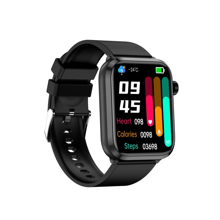 ET210 1.91 inch IPS Screen IP67 Waterproof Silicone Band Smart Watch, Support Body Temperature Monitoring / ECG (Black) - Smart Watches by buy2fix | Online Shopping UK | buy2fix