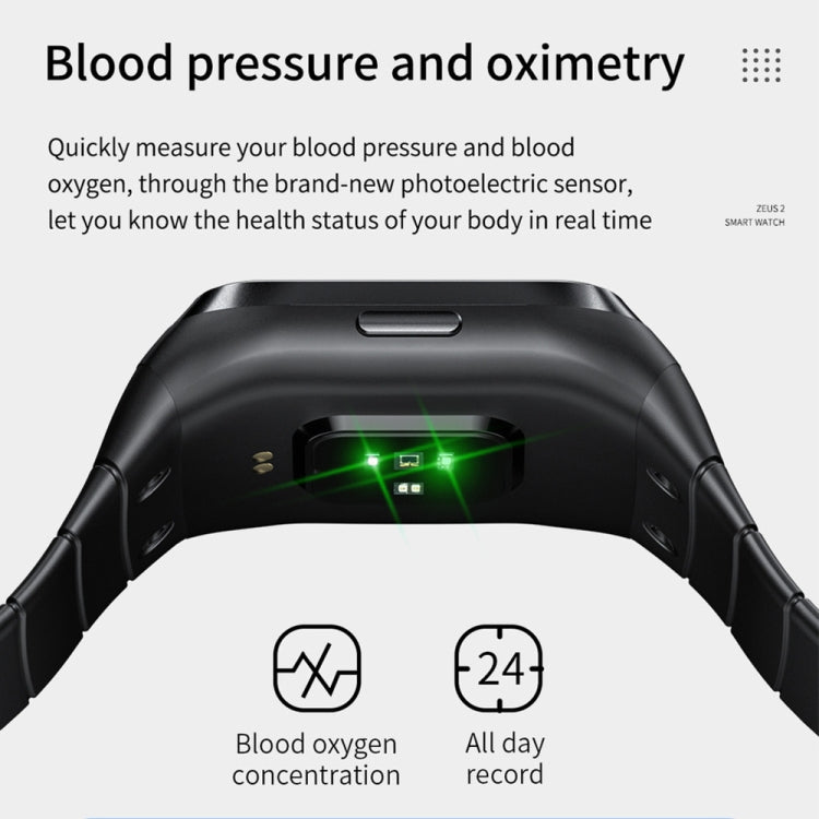 LOKMAT ZEUS 2 1.69 inch Screen Waterproof Smart Watch, GPS / Heart Rate  / Blood Oxygen / Blood Pressure Monitor(Green) - Smart Wear by Lokmat | Online Shopping UK | buy2fix