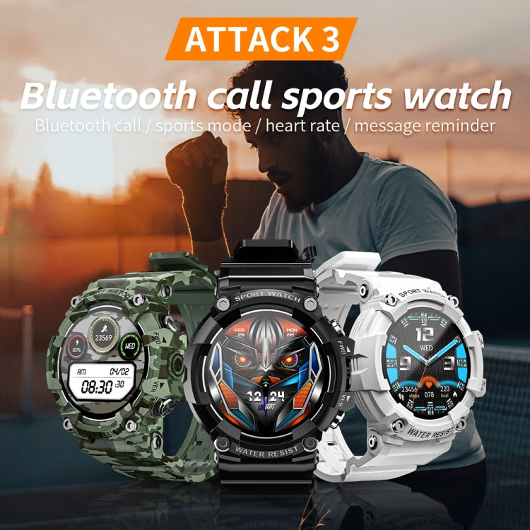 LOKMAT ATTACK 3 1.28 inch TFT Screen Sports Fitness Smart Watch, Support Bluetooth Call(Blue) - Smart Wear by Lokmat | Online Shopping UK | buy2fix