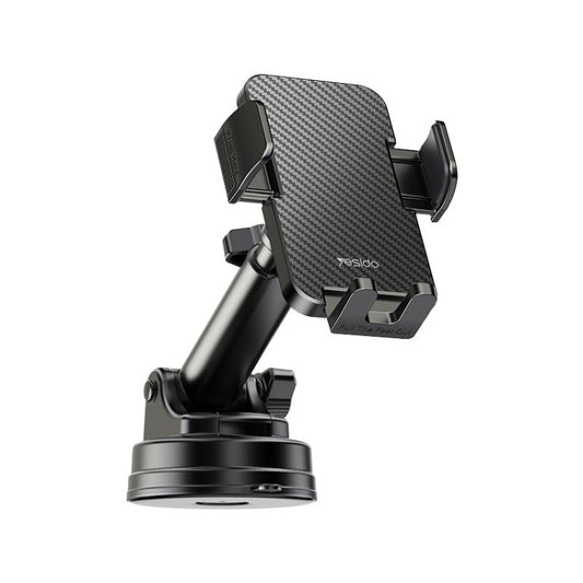 Yesido C173 Suction Cup Type Telescopic Rod Car Phone Holder (Black) - Universal Car Holders by Yesido | Online Shopping UK | buy2fix