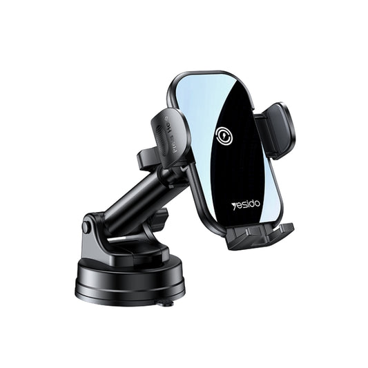 Yesido C197 15W 2 in 1 Suction Cup Type Wireless Charging Car Holder Set (Black) - Wireless Charger Holders by Yesido | Online Shopping UK | buy2fix