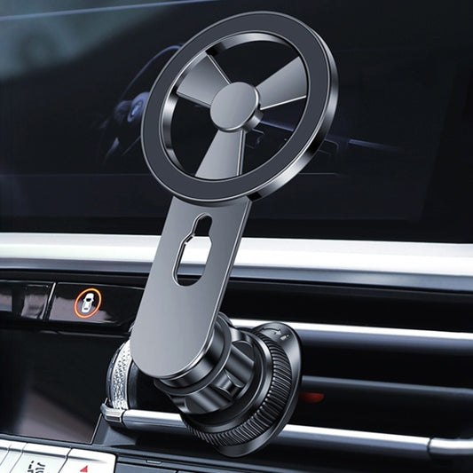 F73 MagSafe Magnetic Suction 360 Degree Rotating Car Phone Holder (Black) - In Car by buy2fix | Online Shopping UK | buy2fix