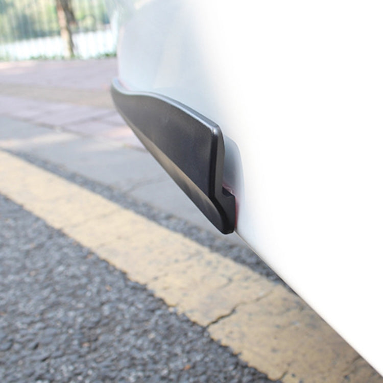 1 Pair Car Carbon Fiber Silicone Bumper Strip, Style: Short (Black) - Anti Collision Sticker by buy2fix | Online Shopping UK | buy2fix