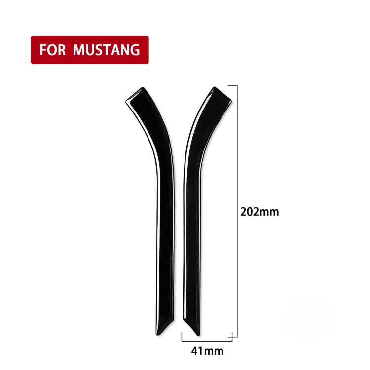 For Ford Mustang 2015-2020 Car Window Lift Side Decorative Sticker, Left and Right Drive Universal (Black) - In Car by buy2fix | Online Shopping UK | buy2fix