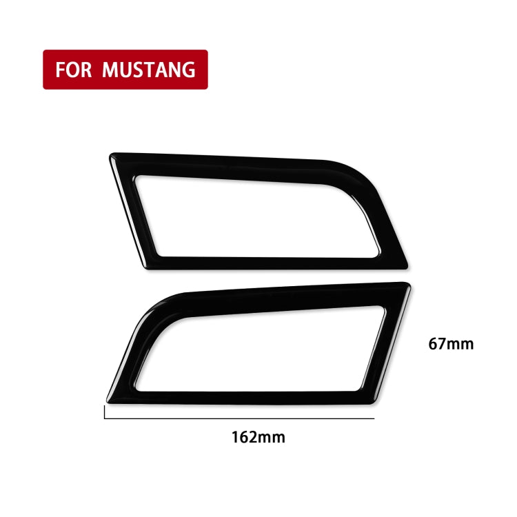 For Ford Mustang 2015-2020 Car Side Air Outlet Decorative Sticker, Left and Right Drive Universal (Black) - In Car by buy2fix | Online Shopping UK | buy2fix