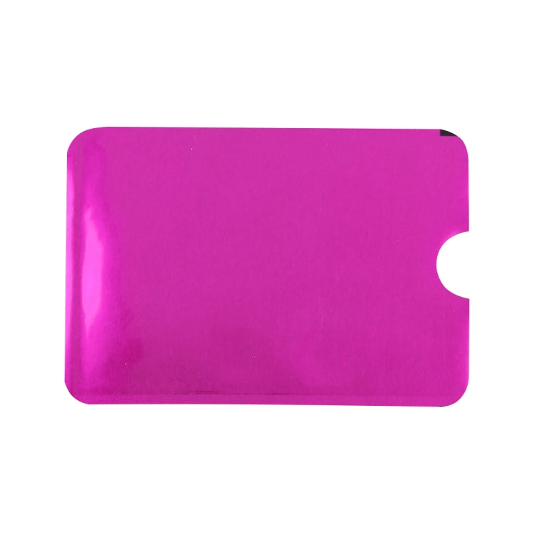 100pcs  Aluminum Foil RFID Blocking Credit Card ID Bank Card Case Card Holder Cover, Size: 9 x 6.3cm (Purple) - Antimagnetic RFID Package by buy2fix | Online Shopping UK | buy2fix