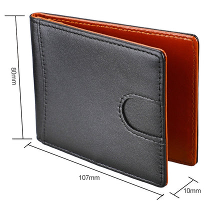 9601 Antimagnetic RFID Mini Crazy Horse Texture Leather Wallet Billfold - Antimagnetic RFID Package by buy2fix | Online Shopping UK | buy2fix