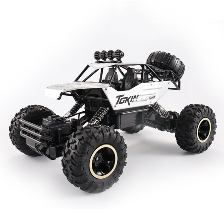 HD6026 1:12 Large Alloy Climbing Car Mountain Cross-country Four-wheel Drive Remote Control Car Toy, Size: 37cm(Silver) - RC Cars by buy2fix | Online Shopping UK | buy2fix