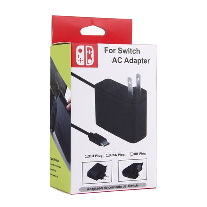 For Nintendo Switch NS Game Console Wall Adapter Charger Charger Adapter Charging Power, DC 5V, Cable Length: 1.5m, EU Plug(Black) - Toys & Hobbies by buy2fix | Online Shopping UK | buy2fix