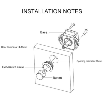 Press Type Drawer Cabinet Catch Latch Release Cupboard Door Stop Drawer Cabinet Locker for RV / Yacht / Furniture(Chrome) - In Car by buy2fix | Online Shopping UK | buy2fix