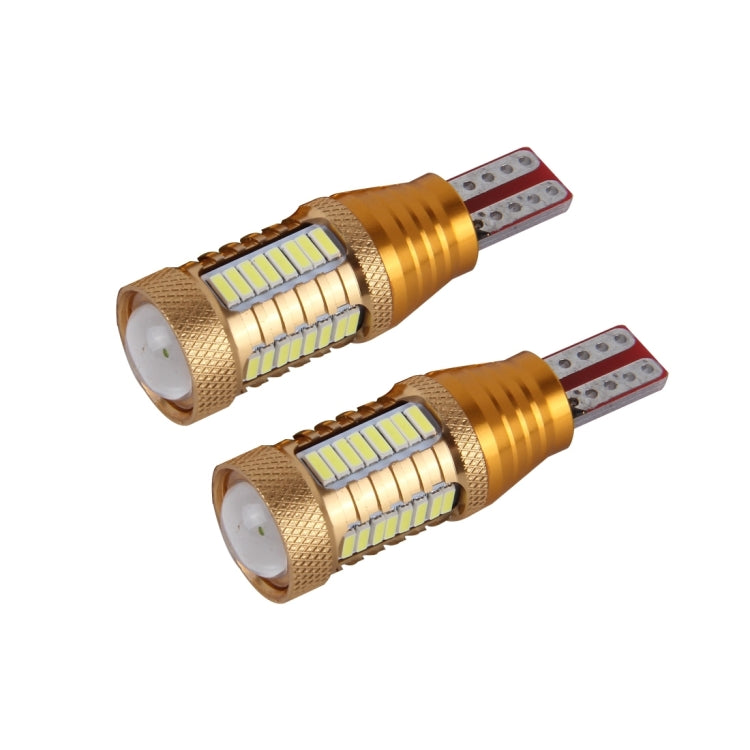 2 PCS  T15-4014-32SMD + 1 5W 650LM White Light LED Decode Car Clearance Lights Lamp, DC12V（Gold） - Clearance Lights by buy2fix | Online Shopping UK | buy2fix