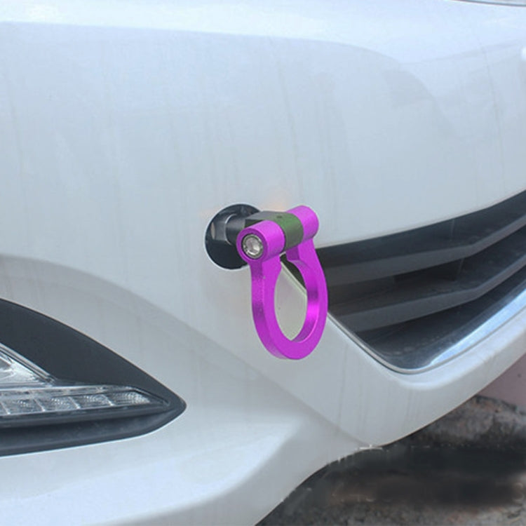 Aluminum Track Racing Front Rear Bumper Car Trailer Ring For BYD(Purple) - In Car by buy2fix | Online Shopping UK | buy2fix