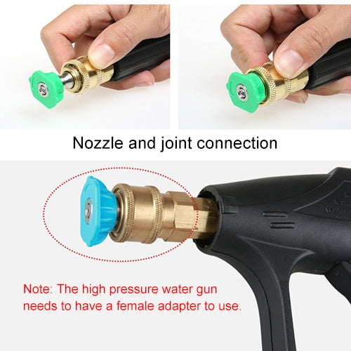 High Pressure Car Wash Gun Jet Nozzle Washer Accessories, Nozzle Angle: 0 Degree - Car Washer & Accessories by buy2fix | Online Shopping UK | buy2fix