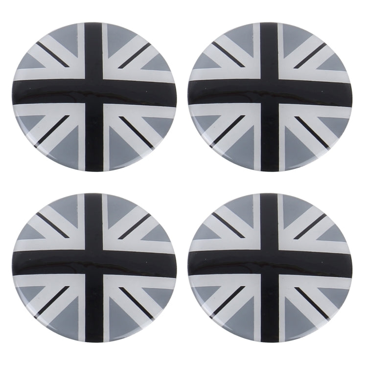 4 PCS National Flag Metal Car Sticker Wheel Hub Caps Centre Cover Decoration - 3D Metal Sticker by buy2fix | Online Shopping UK | buy2fix