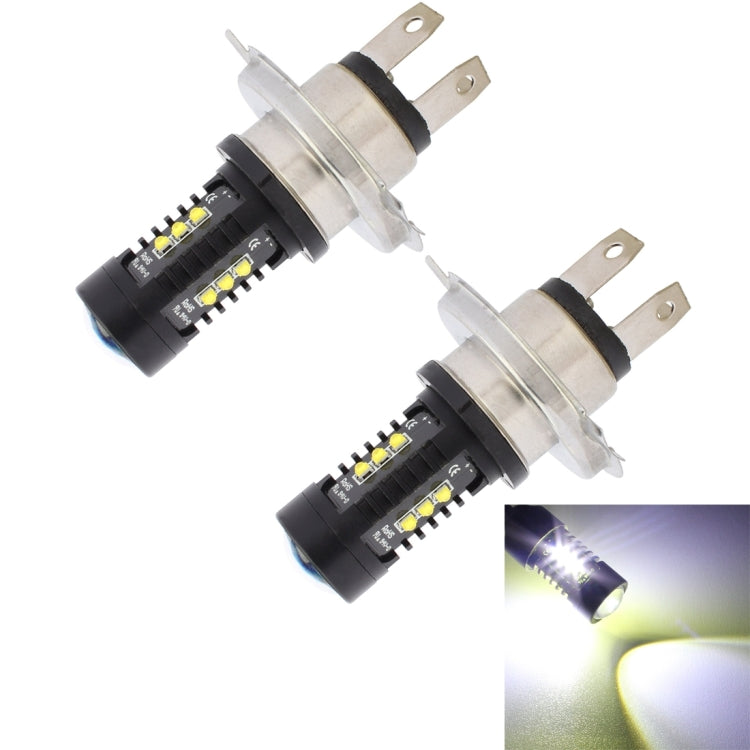 2 PCS MZ 10W 1080 LM 5500K H4 12 XB-D LED Car Headlights Driving Lamps, DC 12-24V(White Light) - LED Headlamps by MZ | Online Shopping UK | buy2fix