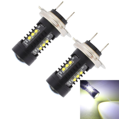 2 PCS MZ 10W 1080LM 5500K H7 12 XB-D LED Car Front Fog Lights Car Car Fog Light Auto Daytime Running Lights, DC 12-24V(White Light) - In Car by MZ | Online Shopping UK | buy2fix