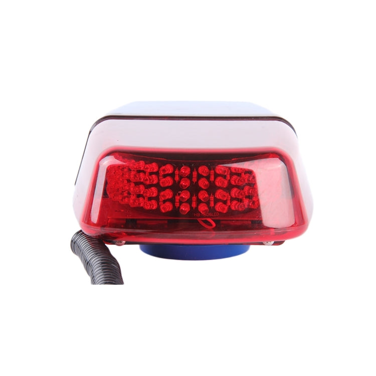 25W 240 LEDs Red Light + Blue Light Waterproof Strobe Light Dome Warning Light, DC 12V， Wire Length: 60cm - Warning Lights by buy2fix | Online Shopping UK | buy2fix