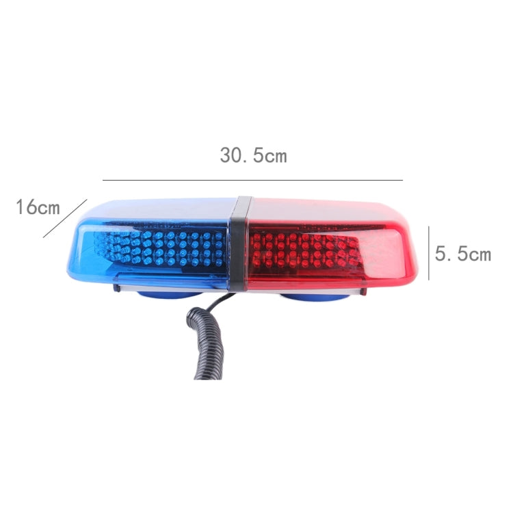 25W 240 LEDs Red Light + Blue Light Waterproof Strobe Light Dome Warning Light, DC 12V， Wire Length: 60cm - Warning Lights by buy2fix | Online Shopping UK | buy2fix