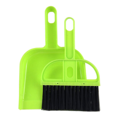 Mini Desktop Car Keyboard Sweep Cleaning Brush Small Broom Dustpan Set(Green) - Car washing supplies by buy2fix | Online Shopping UK | buy2fix