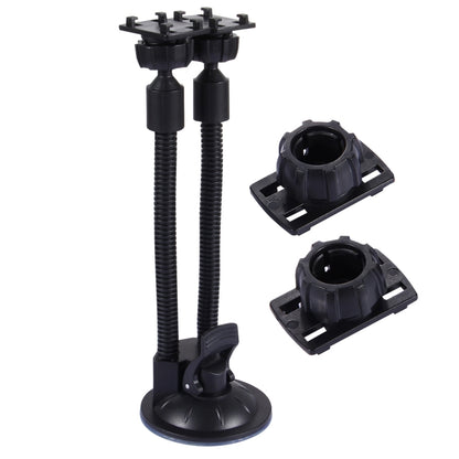 Suction Cup Couple Car Mount Holder Stand Suction Bracket with Adjustable Goose Neck for GPS & PDA & MP4, For iPhone, Samsung, Huawei, Xiaomi, HTC and Other Smartphones(Red) - Car Holders by buy2fix | Online Shopping UK | buy2fix