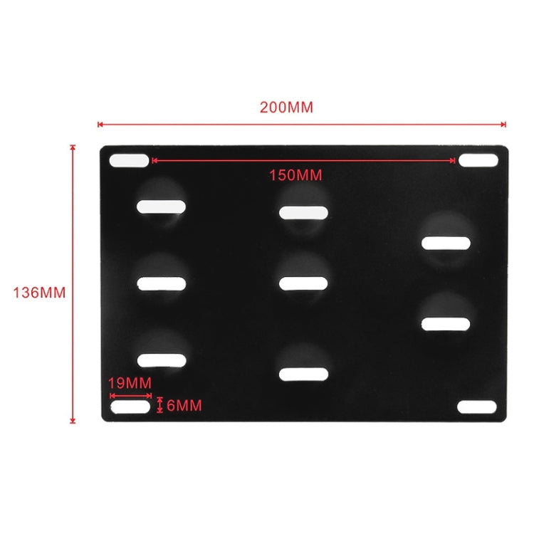 Car Front Bumper Tow Hook License Plate Mounting Bracket Holder for Audi A4 - In Car by buy2fix | Online Shopping UK | buy2fix