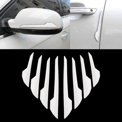 8 PCS Car Vehicle Door Side Guard Anti Crash Strip Exterior Avoid Bumps Collsion Impact Protector Sticker(White) - Anti Collision Sticker by buy2fix | Online Shopping UK | buy2fix