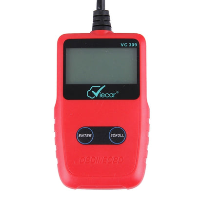 Viecar CV309 OBDII EOBD Car Diagnostic Tool Code Scanner Fault Reader(Red) - In Car by Viecar | Online Shopping UK | buy2fix