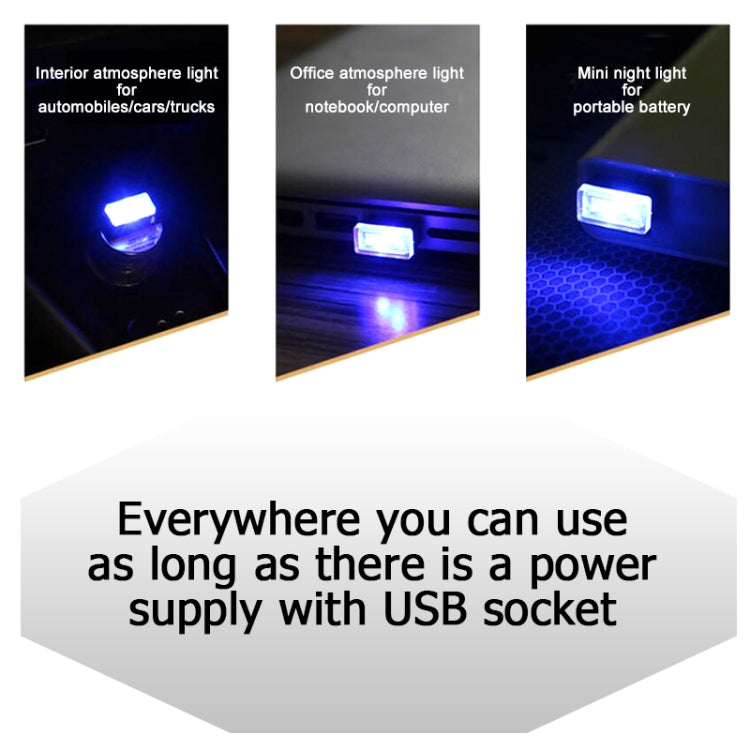 Universal PC Car USB LED Atmosphere Lights Emergency Lighting Decorative Lamp (Green Light) - Atmosphere lights by buy2fix | Online Shopping UK | buy2fix