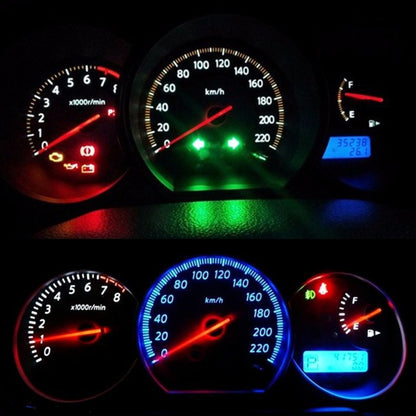 10 PCS 0.4W B8.5 Wedge Instrument Panel COB LED Light Dashboard Gauge Cluster Indicator Lamp Bulb (Blue Light) - In Car by buy2fix | Online Shopping UK | buy2fix