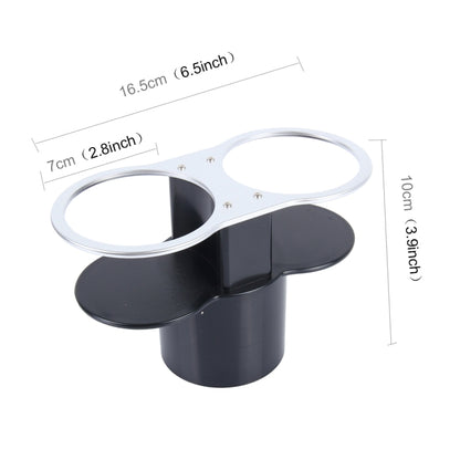 SHUNWEI SD-1021 Auto Car Truck Mount Dual Hole Drink Can Drinking Bottle Cup Holder Stand(Black) - Car Drink Holders by SHUNWEI | Online Shopping UK | buy2fix