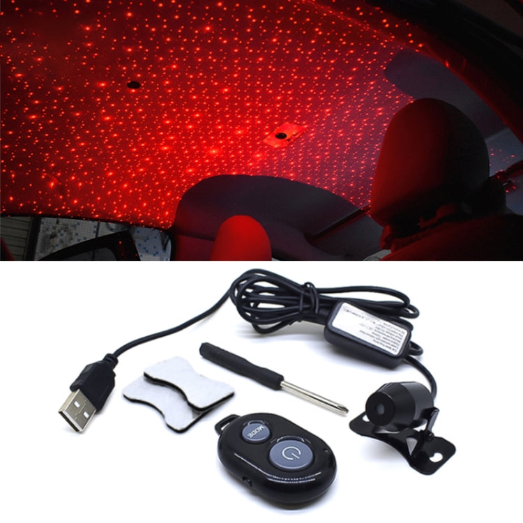 5V Roof Ceiling Decoration Red Light Star Night Lights Starry Sky Atmosphere Lamp Projector with Remote Control - Atmosphere lights by buy2fix | Online Shopping UK | buy2fix