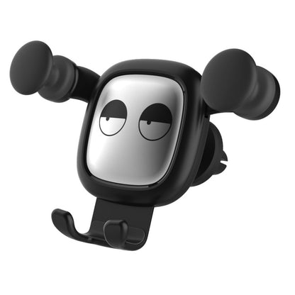 Big Eyes Pattern Gravity Cartoon Air Vent Car Mount Phone Holder(Black) - Car Holders by buy2fix | Online Shopping UK | buy2fix