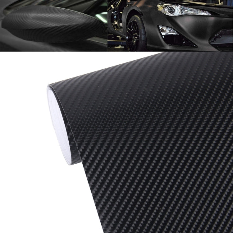 1.52m × 0.5m 4D Deep Blue Gloss Carbon Fiber Vinyl Wrap Car Sticker Decal Bubble Free Air Release(Black) - Auto Film by buy2fix | Online Shopping UK | buy2fix