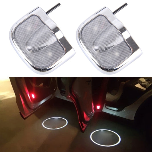 2 PCS LED Car Door Welcome Logo Car Brand Shadow Light Laser Projector Lamp for NISSAN(Silver) - Door Lights by buy2fix | Online Shopping UK | buy2fix