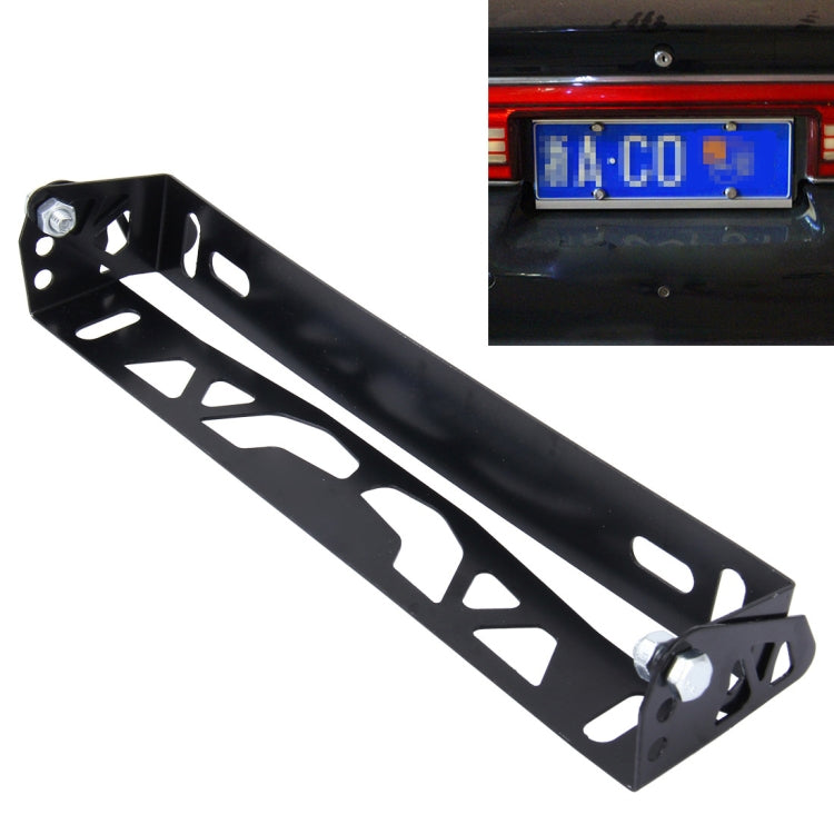 Car Auto Universal Aluminum Alloy Modified License Plate Frame Holder(Black) - License Plate Covers & Frames by buy2fix | Online Shopping UK | buy2fix