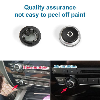 Car Radio Switch Button CD Player Volume Knob 64119350272 for BMW F15 - In Car by buy2fix | Online Shopping UK | buy2fix